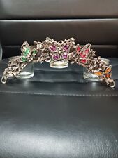 Spoontiques Pewter Vintage Jeweled Candle Bridge Butterflys & Flowers picture