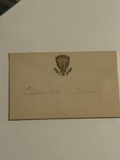 First Lady Ellen A. Wilson Autograph President Wilson’s 1st Wife ORIGINAL picture