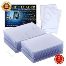 Altecs Side Loader Card Holders 40 Pack, PVC Trading Card Toploaders NEW picture