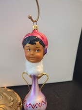 Vintage 1995 Early Christopher Radko 3 Wishes Aladdin Genie Ornament Hand Blown picture