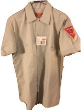Vintage St Louis  Zoo Employee M Shirt Dickies Yellow Border Patch Antelope New picture