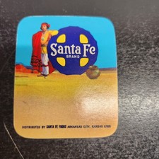 Vintage Santa Fe Brand Foods Advertising Ephemera Native American Kansas City picture