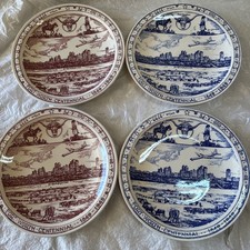Vintage 1949 Fort Worth Texas Centennial Plate Stripling’s Dept by Vernon Kilns picture