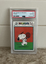 PSA 10 Rare 1991 Peanuts Preview Tennis Snoopy #10 Charles Schulz picture