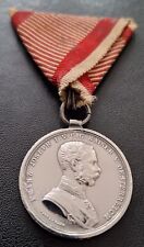 WW1 Austro-Hungarian Bravery Medal Silver Franz Joseph I. Tautenhayn picture