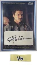 Star Wars ESB Empire Strikes Back Lando Signed 5x7 Plaque Cut - V6 picture