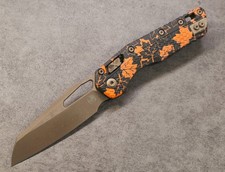 Microtech MSI RAM-LOK Orange Leaves M390MK Bronzed Apocalyptic 210T-13APPMOL picture