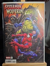 SPIDER-MAN VS WOLVERINE 1 SIGNED MARC GUGGENHEIM COA COVER CLAYTON CRAIN 2025 . picture
