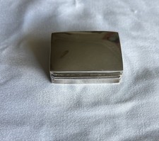 Ari D Norman Sterling Silver Pill Box Vintage 1986 Birmingham 925 Pocket Case  picture