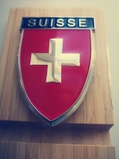 Swiss Switzerland Emblem BADGE- classic switzerland badge schweiz  fit all cars picture
