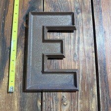 VINTAGE Adler Silhouette Letter CO Aluminum Sign LETTER E, 8 Inch Movie Marquis  picture
