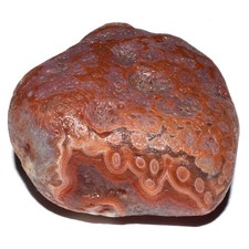 Lake Superior Agate - 3.6 oz - Fantastic Tube Agate with Geode Crystal Center picture
