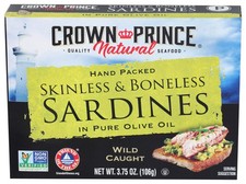 Crown Prince Sardine Bnlss Sknls Olive 3.75 Oz picture