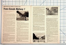 1963 Motorcycle Travel Trans-Canada Highway 1 Article Canada Ephemera picture