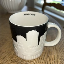 Starbucks Moscow Rare 3-D Embossed City Skyline Mug Collector Series picture