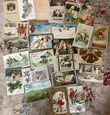 Large Lot Of Postcards, Thanksgiving, Christmas, New Year’s, Easter Best Wishes picture