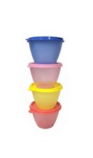 Tupperware Refrigerator 14oz Bowls Food storage Containers Set of 4- New picture
