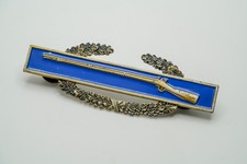 Vintage Sterling Silver WWII U.S. COMBAT INFANTRY BADGE RIFLE Pin 7.6cm JB2 picture