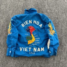 1967-1968 Vietnam War Souvenir Tour Jacket Bien Hoa Embroidered Kids Youth picture