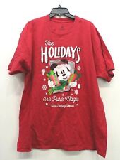 Disney Parks Adult The Holidays Are Pure Magic Walt Disney World T-Shirt XXL picture