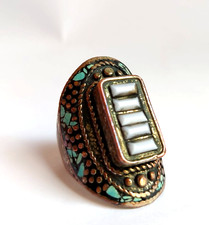AN ANCIENT PHARAONIC RING WITH WONDERFUL INTRICATE DETAILS, ANTIQUE EGYPT .BC picture