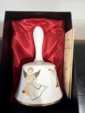 Hammersley Bone China First Edition Annual Christmas Bell 1971 Angels New picture