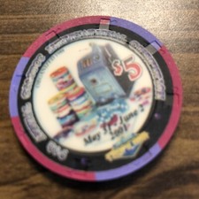 $5 tropicana collectors club 2001 las vegas nevada casino chip picture