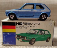 Tomica Blue Box F5 Volkswagen Golf Gle Made in Japan Used - Toy Car / M picture