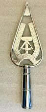 East German DDR NVA Flagpole Finial Topper Chrome Hammer Compass Fahnenspitze picture