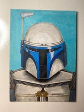 2025 Topps Chrome Star Wars Gold Foil Sketch 1/1 by Jason Saldajeno picture
