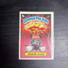 1985 Topps Garbage Pail Kids - ADAM BOMB Sticker Card Series 1 #8A Vintage picture