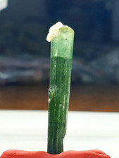 8Cts Beautiful Green Color Tourmaline With Quartz Crystals Fantastic Luster Qty picture