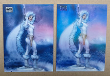 Topps 2021 Star Wars Galaxy #69 A Chilly Reception Lot Refractor And Base🔥🔥🔥 picture