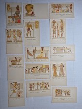 Lot of 14 Egyptian Art Sacrifice to Gods Postcards by RM de Giorgio c1900 picture