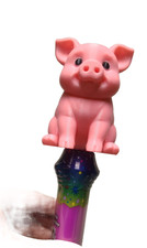 Adorable and Fun, Lucky Charm Bingo Sweet Little Piggie Dauber Topper, screw on picture