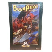 REMINGTON BUSH PILOT Bullet Knife Tin Sign A Rack Awry' LW DUKE 1992 picture