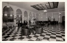 Nuevo Mundo Hotel Lobby SAN SALVADOR El Salvador Grace Line 1930s RPPC COPY picture