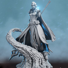 Jaina WOW Unpainted Blank Kit Model GK Resin Figure 30cm New Hot Toy In Stock picture