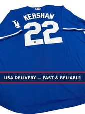 Signed Clayton Kershaw Blue Jersey MLB Autographed COA picture