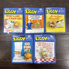 Vintage 1981 Applause Ziggy Mini Figure lot of 5 Sealed Birthday Football picture