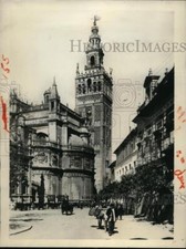 1931 Press Photo View of the Seville Cathedral before being damaged by vandals picture