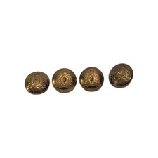 Set Royal Canadian Mounted Police brass uniform tunic button. (RCMP) Montreal picture