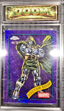 2025 Topps Chrome Marvel Doctor Doom Purple Refractor 44/75 picture