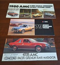 1978 1979 1980 AMC Brochures Concord Pacer Gremlin AMX Matador Vintage Original picture