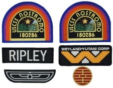 Alien Ripley USCSS Nostromo Weyland Yutani Cosplay Patch Set |6PC Iron on Sew picture