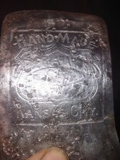 J F Richards 1857 Vintage Embossed Handmade Single Bit Axe picture