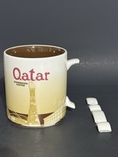 Starbucks Qatar Global Icon Mug 2011 RARE HTF 16oz - Handle Broken, All Pieces picture