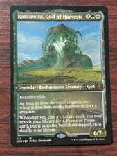 1x ETCHED FOIL KARAMETRA, GOD OF HARVESTS - Commander  MTG - Magic the Gathering picture