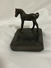 Bronze Horse Ashtray Vintage Made in the West By Dodge Inc picture