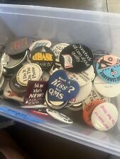Lot of 130 Vintage Pinback Buttons Badge 1980s-90s  Technology politics food etc picture